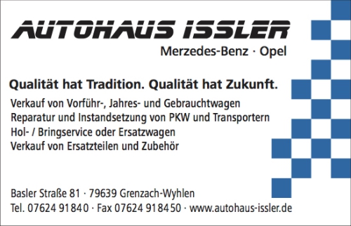 Logo Autohaus Issler innen halb sw